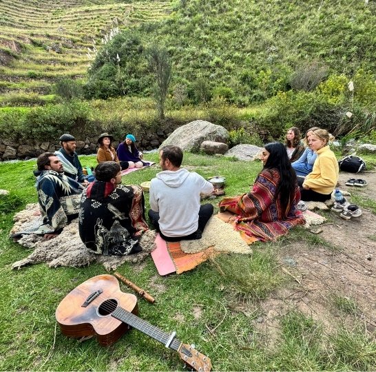 Guests singing together