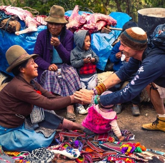 Visiting a Quechua family